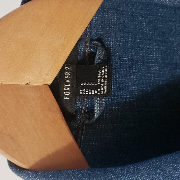 F21 Denim Vest - Picture 6 of 7